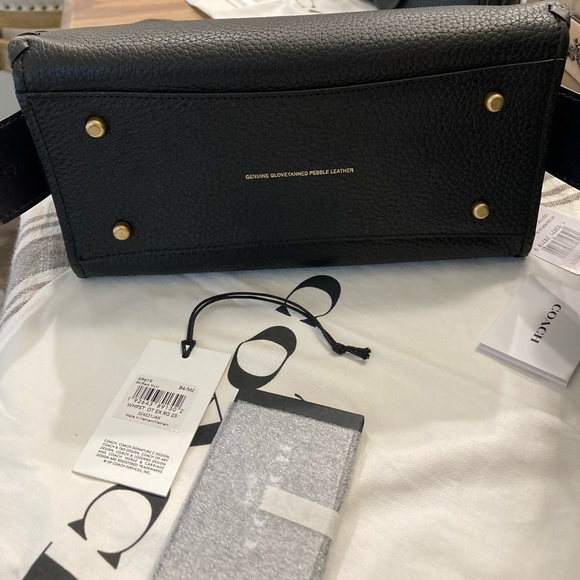 SOLD Coach Black/Ink Exotic Whipstitch Rogue 25 Style No. 69619 - Picture 12 of 15